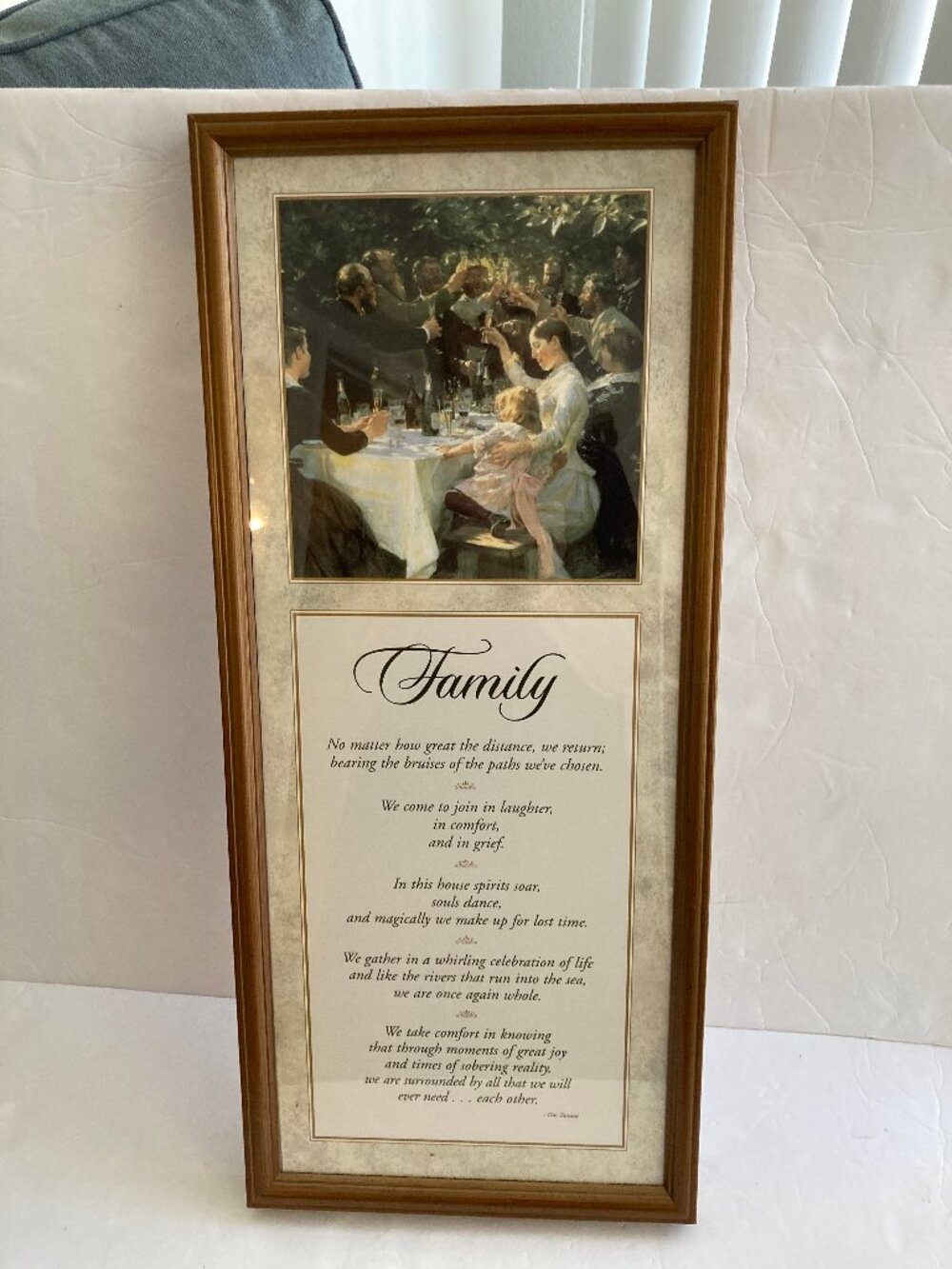 Lovely Framed Family Sentiment